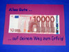 Geldgeschenk zum Start einer Karriere