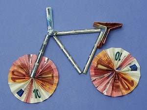Ein Fahrrad Als Geldgeschenk Basteln Gestalten