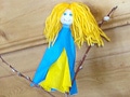 Klammer Puppe basteln