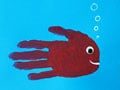 Handabdruck: Fisch