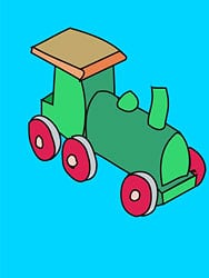 Ausmalbilder Kleine Lokomotive