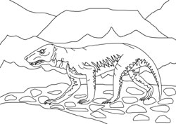 Ausmalbilder Dinosaurier 1 Basteln Gestalten
