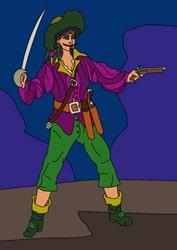 Ausmalbilder Pirat