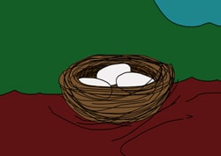 Ausmalbilder Vogelnest