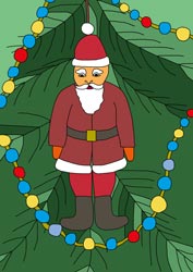 Ausmalbilder Weihnachtsmann