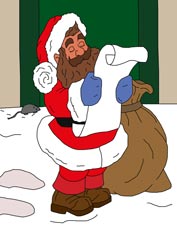 Ausmalbilder Weihnachtsmann