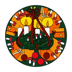 Malvorlage Dritter Advent