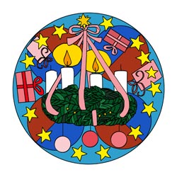 Mandala Zweiter Advent