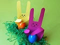 Osterhase aus der Hand gezaubert