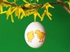 Eier bekleben