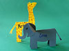 Tischkarte Elefant