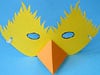 Vogelmaske basteln