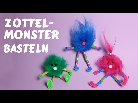 Süße Zottel - Monster basteln 👹