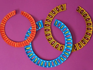 Halsreifen basteln Halsreifen basteln