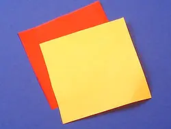 eine einfache Blume falten aus Papier