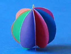 Papierball basteln