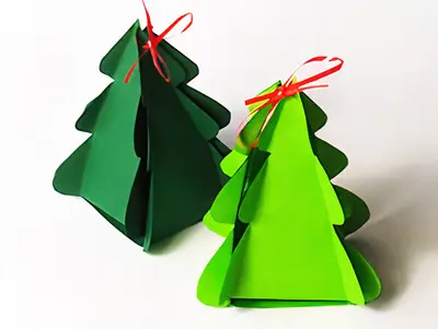 Tannenbaum aus Papier