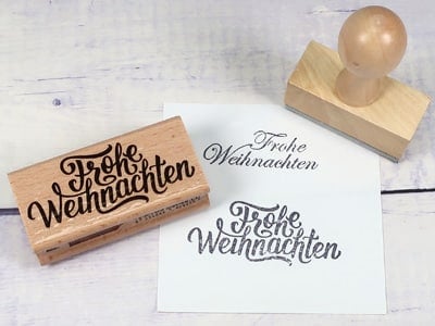 Frohe Weihnachten Stempel