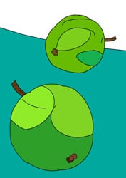 Malvorlagen - Äpfel