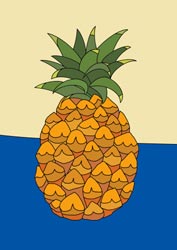 Malvorlagen - Ananas