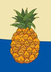 Malvorlagen - Ananas