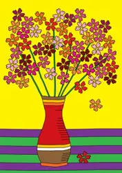 Malvorlagen Blumenvase