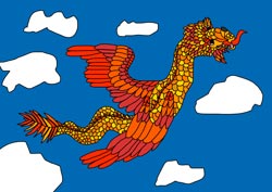 Malvorlagen - Drache