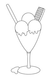 48 kreative Ausmalbilder eis im becher 