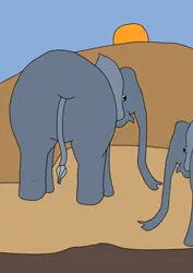 Ausmalbilder Tiere Elefant