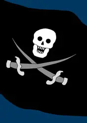 Ausmalbilder Piratenflagge