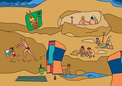 Ausmalbilder Sandspiele