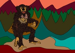 Ausmalbilder Schimpanse