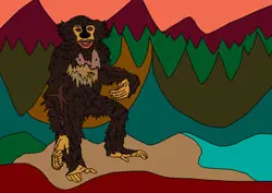 Ausmalbilder Schimpanse