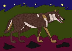 Malvorlage Wolf