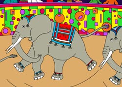 Ausmalbilder Elefanten