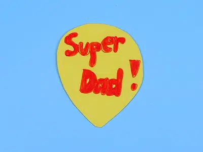 Super Dad Schild