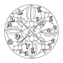 Mandala für Glückwünsche Basteln & Gestalten