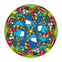 Mandalavorlage Oster - Mandalas