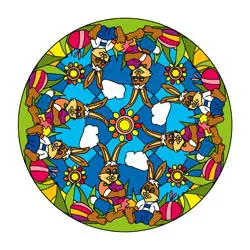 Mandalavorlage Oster - Mandalas