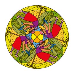 Mandalas Bäurin