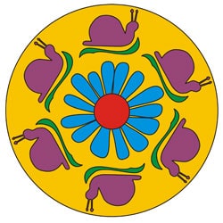 Schnecken Mandala