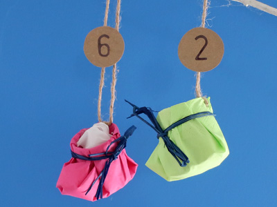 Adventskalender aus kleinen Sttiefeln