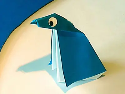 Pinguin basteln mit Papier